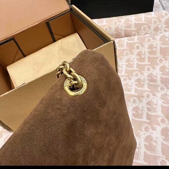 YSL Envelope Suede Chain Shoulder Bag - Picture 5 of 6